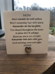 Personalised Candle in Memory Of A Mum Mam Or Any Loved One Mum Dad Grandad Husband Wife Etc Bereavement Sympathy Name - thumbnail 1