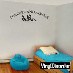 Forever & Always - Vinyl Wall Decal Quotes Sticker Fa022Foreveri7Et - thumbnail 1
