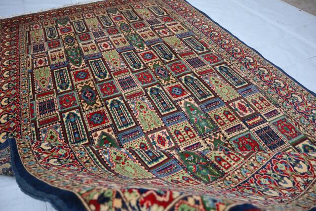 6x9 Tribal Area Rug, Afghan Hand Knotted Wool Rare Colors, Unique Geometric Patterns, Oriental Turkmen Rugs For Living Room - image 1