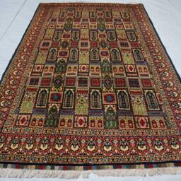 6x9 Tribal Area Rug, Afghan Hand Knotted Wool Rare Colors, Unique Geometric Patterns, Oriental Turkmen Rugs For Living Room - thumbnail 2