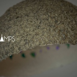 Paper Mache Lamp, Pendant Light, Hanging Paper Industrial Lamp, Minimal, Paper Pulp Eco Friendly, Bronze - thumbnail 3