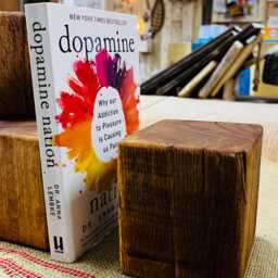 Set Of 2 X 10cm Solid Wood Oak Bookends - Handmade Reclaimed Wood, By Oceanic Woodstore Wooden Book Ends For Your Home Office Or Work - thumbnail 3