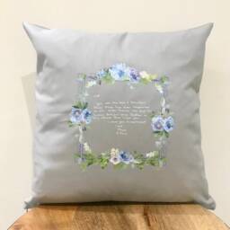 Actual Handwriting Cushion, Christmas Gift For Her, Pillow, Loved Ones Christmas Gifts - thumbnail 2