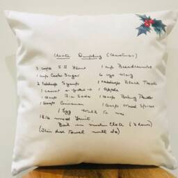Actual Handwriting Cushion, Christmas Gift For Her, Pillow, Loved Ones Christmas Gifts - thumbnail 3