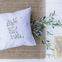 Actual Handwriting Cushion, Personalised Christmas Pillow, Custom Gift, Christmas Cushion - thumbnail 3
