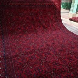 10X13, Large Oriental Rug, 13.0 X 9.9 Ft, Beautiful Handmade Afghan Turkoman Rug, Carpet, Living Room 100% Wool Area Rug - thumbnail 2
