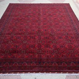 10X13, Large Oriental Rug, 13.0 X 9.9 Ft, Beautiful Handmade Afghan Turkoman Rug, Carpet, Living Room 100% Wool Area Rug - thumbnail 3