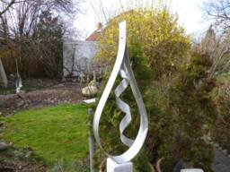 New Modern Abstract Aluminium Sculpture Drop - thumbnail 1