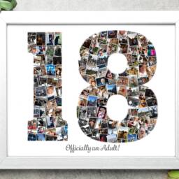 Personalised Photo Collage Gift, 18Th Birthday Milestone - thumbnail 3