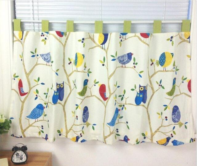 Owl Tree Tab Top Cafe Curtain Window Valance/Curtains For Living Room Bedroom/Kids Nursery /Child Playroom Curtain/Shower Curtains - image 1