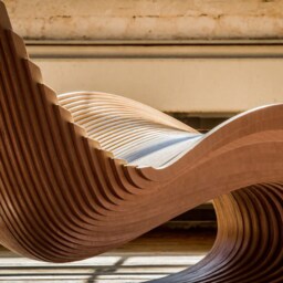 Parametric Birch Plywood Chaise Lounge - Ergonomic Design - thumbnail 3