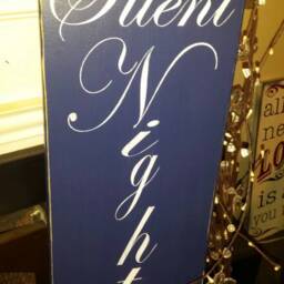 Silent Night Holy Wood Sign Vertical Christmas Distressed Wall Hanging Rustic Holiday Decoration Farmhouse Decor Religious - thumbnail 3