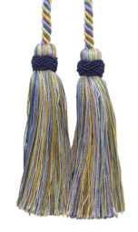 "D??copro Double Tassel Curtain & Drapery Tieback/Holdback, 4"", 26" - thumbnail 1