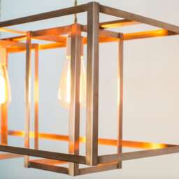 Handmade Copper Cage Chandelier Modern Farmhouse Edison Bulb Lighting - thumbnail 4