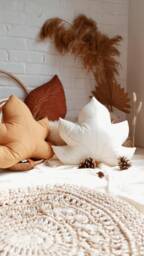 Maple Leaf Pillow, 100% Cotton Woodland Nursery Decor