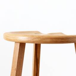 Set Of 2 Wooden Kitchen Island Bar Stools, Handmade in The UK {Shown Walnut & Oak} - thumbnail 3