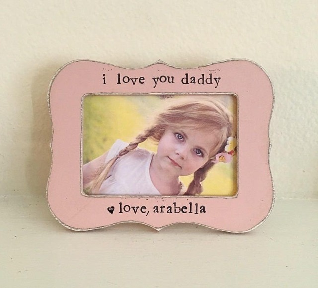 Gift For Dad, Father's Day Gift, I Love You Daddy Personalized Picture Frame, Daddy From Baby - Flowers in December Design Studio - image 1