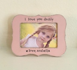 Gift For Dad, Father's Day Gift, I Love You Daddy Personalized Picture Frame, Daddy From Baby - Flowers in December Design Studio - thumbnail 1