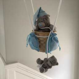 Hot Air Balloon Light Shade, Decoration, Nursery, Toys Included - thumbnail 3