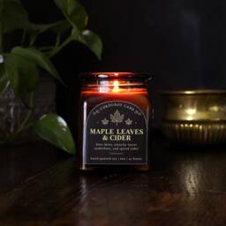 Maple Leaves & Cider - Fall Apothecary Candle, Book Lover Gift - thumbnail 1