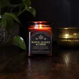 Maple Leaves & Cider - Fall Apothecary Candle, Book Lover Gift - thumbnail 3
