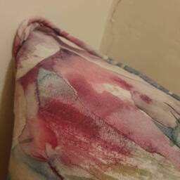 Dusky Bloom Handmade Cushion Cover, Decorative Cushion, Flower Pink Scatter Pillow Cover - thumbnail 2