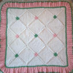 Crochet Baby Blanket Warm & Soft To Coordinate With Nursery Colors Perfect Shower Gift For Take Me Home - thumbnail 2