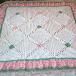 Crochet Baby Blanket Warm & Soft To Coordinate With Nursery Colors Perfect Shower Gift For Take Me Home - thumbnail 3