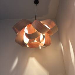 Hand Crafted Wooden Pendant Light, Ceiling Light Fitting, Home Decor, Lampshade, Lampshade - thumbnail 3