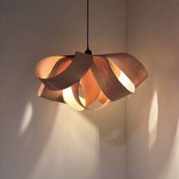 Hand Crafted Wooden Pendant Light, Ceiling Light Fitting, Home Decor, Lampshade, Lampshade - thumbnail 2