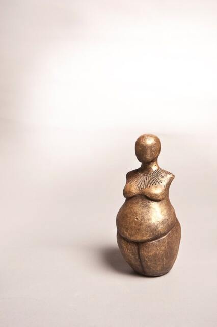 Venus Of Willendorf Inspired Sculpture Fertility Goddess Statue - image 1