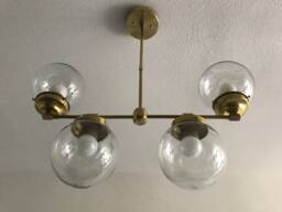 Kaneda Modern 4 Light 6In Globe Sputnik Mid Century Industrial Chandelier - thumbnail 1