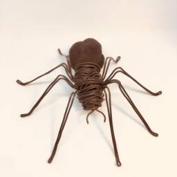 Wire Spider. Spider & Seed, Wire Spider With A Barcelona Tree Seed Casing. Halloween Decoration. Art - thumbnail 3