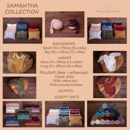 Claret Samantha Posing Fabric, Fabric Backdrop, Beanbag Blanket, Vinted Photo Prop, Newborn Wrap, Cover, Baby Shower, Maternity Gift - thumbnail 2