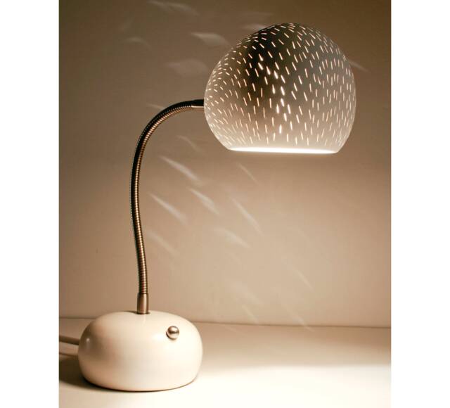Claylight Porcupine Desk Lamp - Handmade Task Lighting Ceramic Light Shade Touch Dimmer Operated - image 1