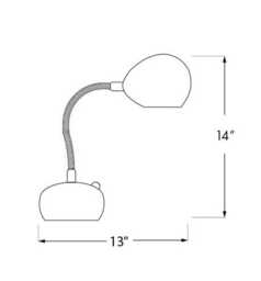 Claylight Porcupine Desk Lamp - Handmade Task Lighting Ceramic Light Shade Touch Dimmer Operated - thumbnail 4