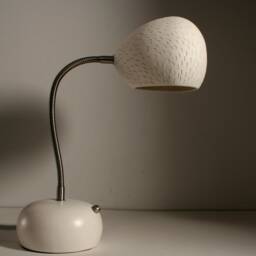 Claylight Porcupine Desk Lamp - Handmade Task Lighting Ceramic Light Shade Touch Dimmer Operated - thumbnail 3