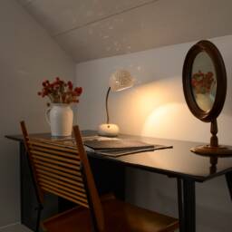 Claylight Porcupine Desk Lamp - Handmade Task Lighting Ceramic Light Shade Touch Dimmer Operated - thumbnail 2