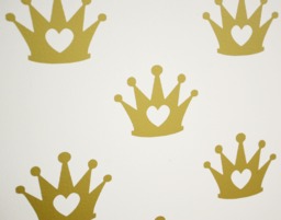 Princess Crown Vinyl Wall Art Decals/stickers - Various Colours & Sizes Perfect For Themed Rooms - thumbnail 1