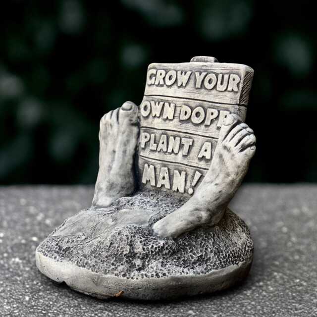 Stone Man Statue Concrete Sign Figurine Outdoor Humor Sculpture Handmade Decoration Front Door Ornament Man Lover Gift Garden Decor Yard Art - image 1