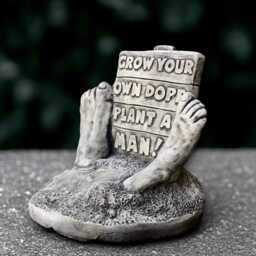 Stone Man Statue Concrete Sign Figurine Outdoor Humor Sculpture Handmade Decoration Front Door Ornament Man Lover Gift Garden Decor Yard Art - thumbnail 1