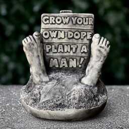 Stone Man Statue Concrete Sign Figurine Outdoor Humor Sculpture Handmade Decoration Front Door Ornament Man Lover Gift Garden Decor Yard Art - thumbnail 3