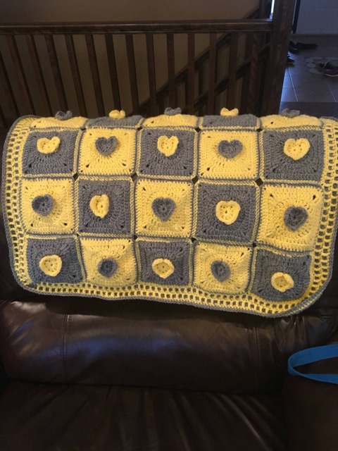 Hearts Baby Blanket