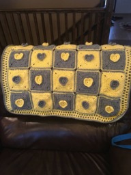 Hearts Baby Blanket