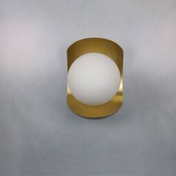 Big Ellipse Wall Lighting - Brass Gold Globe Lamp Vanity Light Fixture, Sconce, Lamp - thumbnail 3