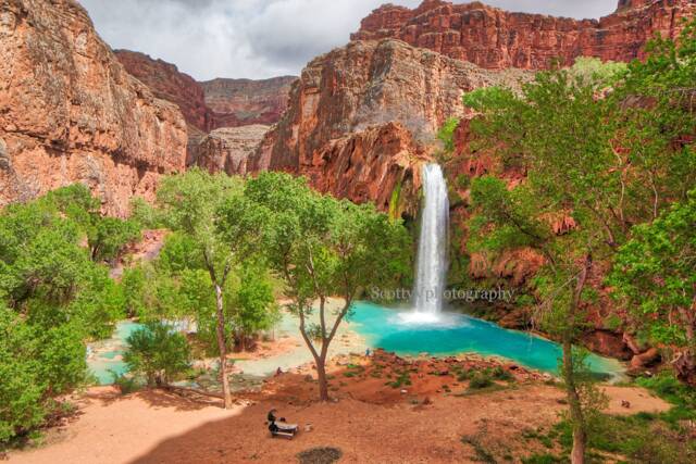 Havasu Falls, Supai, Grand Canyon, Havasupai, Arizona Art Print, Art, Nature Decor, Wall Landscape - image 1