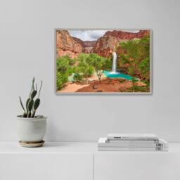 Havasu Falls, Supai, Grand Canyon, Havasupai, Arizona Art Print, Art, Nature Decor, Wall Landscape - thumbnail 2