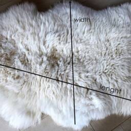 Luxury Bright Ivory White Sheepskin Rug Throw Blanket Biggest Size Large Wool Unique Gift For Her Him Bio Eco Home Decor Interior Design - thumbnail 2