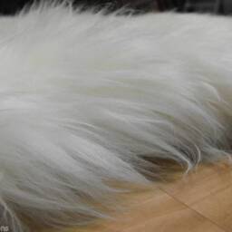 Luxury Bright Ivory White Sheepskin Rug Throw Blanket Biggest Size Large Wool Unique Gift For Her Him Bio Eco Home Decor Interior Design - thumbnail 3