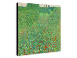 Gustav Klimt Poppy Field Print - Abstract Art, Framed Canvas Or Poster - thumbnail 1
